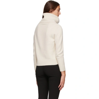 Totême Off-white Wool & Cashmere Prati Turtleneck In 150 Shell