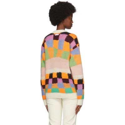 Shop Erl Reversible Multicolor Alpaca & Mohair Sweater In 1 Multi