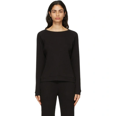 Shop Baserange Black Basic Sweatshirt