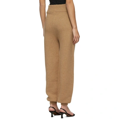 Shop Khaite Beige Joey Lounge Pants In 910 Camel