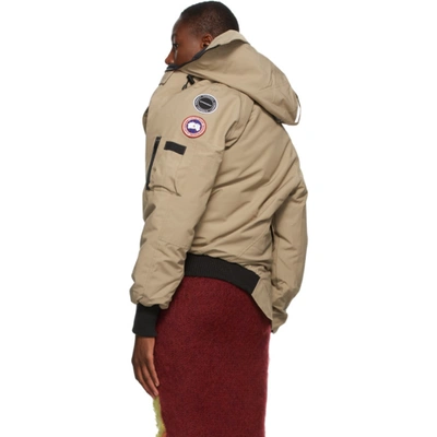 Y/PROJECT 驼色 CANADA GOOSE 联名 CHILLIWACK 羽绒飞行员夹克