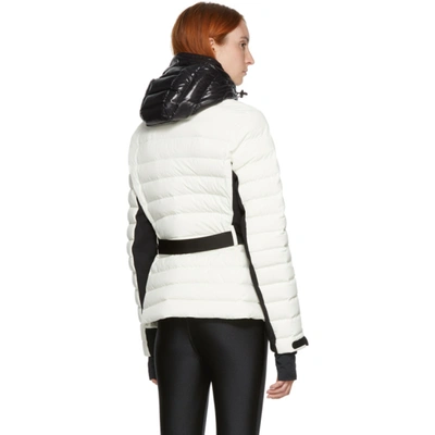 Shop Moncler White Down Bruche Puffer Jacket In 049 White