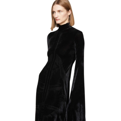 Shop Vetements Black Star Wars Edition Velvet Kylo Ren Dress