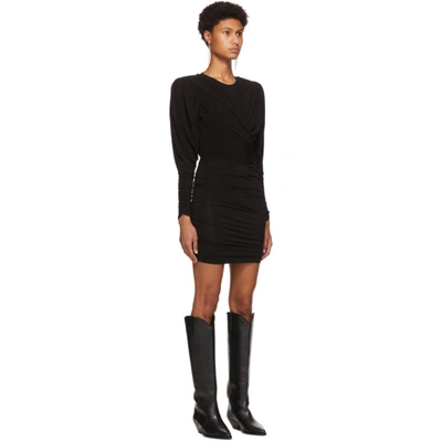 Shop Isabel Marant Black Ghita Dress In 01bk Black