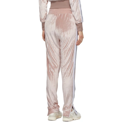 Shop Palm Angels Pink Chenille Lounge Pants In Rose