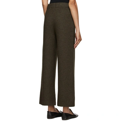 Shop Arch The Brown Cashmere And Wool Lounge Pants In D Brown