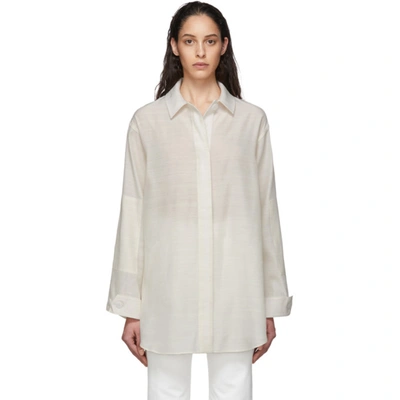 Jacquemus Off-white 'la Chemise Loya' Shirt In Ecru | ModeSens