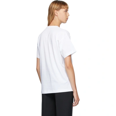 Shop Acne Studios White Nash Patch T-shirt In 183 White