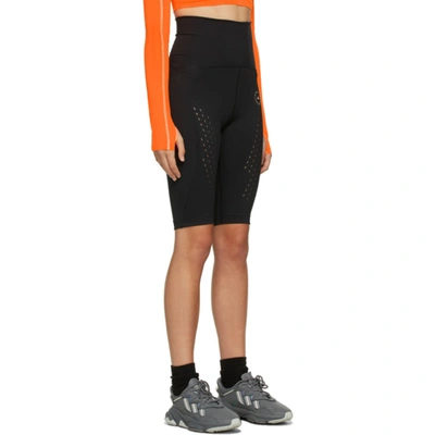 Shop Adidas By Stella Mccartney Black Pure Performance Cycling Shorts