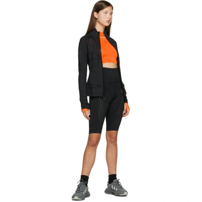 Shop Adidas By Stella Mccartney Black Pure Performance Cycling Shorts