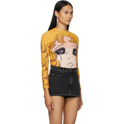 Shop Pushbutton Ssense Exclusive Yellow Goggles Girl Long Sleeve T-shirt