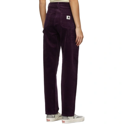 CARHARTT WORK IN PROGRESS 紫色 PIERCE 长裤