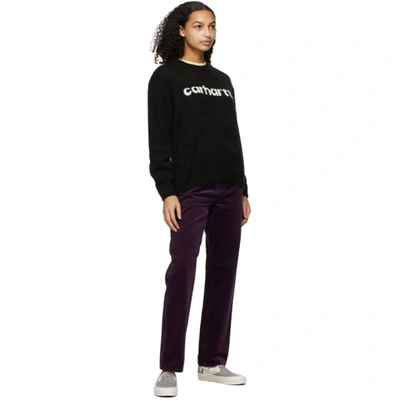 Shop Carhartt Purple Pierce Trousers In Boysenberry