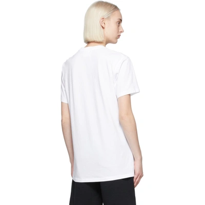 Shop Helmut Lang Ssense Exclusive White Saintwoods Edition Boat T-shirt In Chalk White