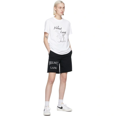 Shop Helmut Lang Ssense Exclusive White Saintwoods Edition Boat T-shirt In Chalk White