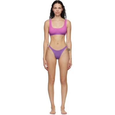 Shop Bound By Bond-eye Purple & Pink 'the Malibu' Bikini In Blossom