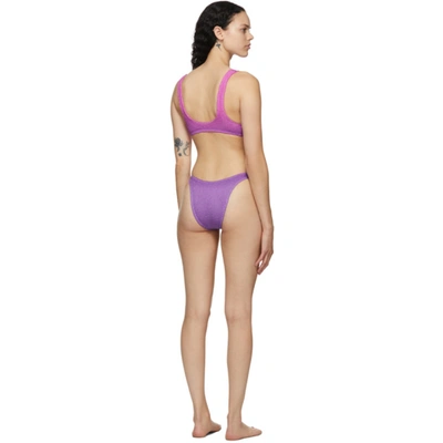Shop Bound By Bond-eye Purple & Pink 'the Malibu' Bikini In Blossom