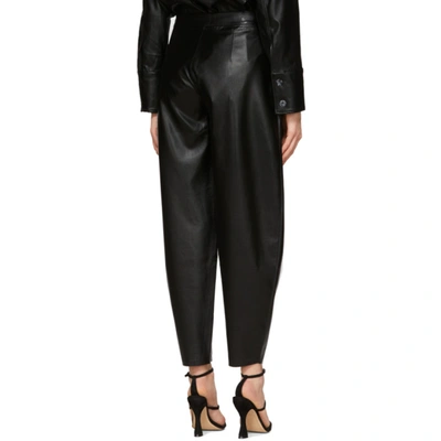 Shop Aeron Black Faux-leather Fran Trousers In 002 Black