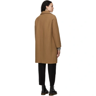 A.p.c. Single-breasted Coat In Camel | ModeSens