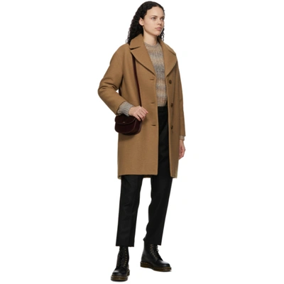 Shop Apc A.p.c. Tan Ninh Coat In Cab Camel