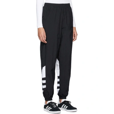 Shop Adidas Originals Black Big Logo Track Pants