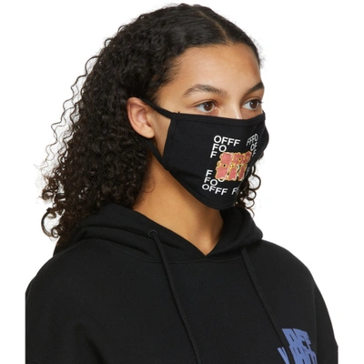 Shop Off-white Black Graffiti Mask