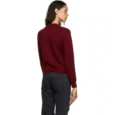 Shop Kenzo Burgundy Tiger Sweater In 25 Magenta