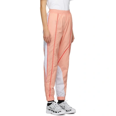 Shop Martine Rose Ssense Exclusive Pink Twist Track Pants In Lt Pink