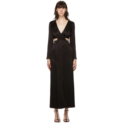 Shop Anna Quan Black Elena Dress In Onyx