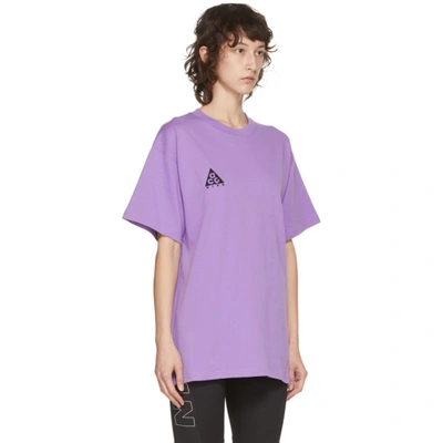 Shop Nike Purple Acg T-shirt In 583 Atom Vi