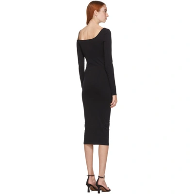 Shop Helmut Lang Black One Shoulder Dress