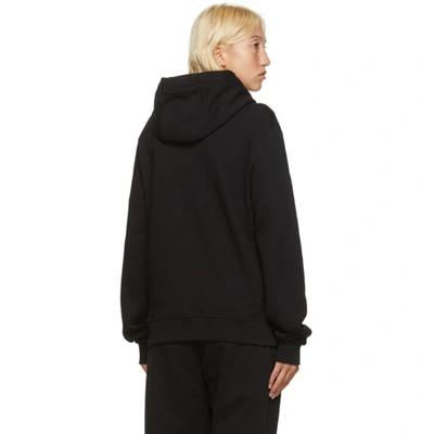 Shop Burberry Black Landon Hoodie In A1189 Black