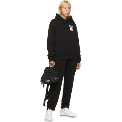 Shop Burberry Black Landon Hoodie In A1189 Black