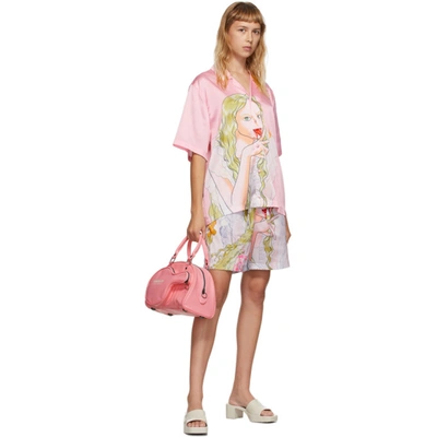 Shop Im Sorry By Petra Collins Ssense Exclusive Pink Graphic Shirt & Shorts Set In Pink + Mult