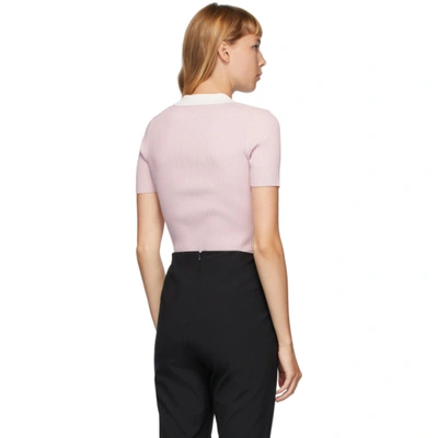 Shop Rag & Bone Pink Cadee Polo In 682 Mlbrysp