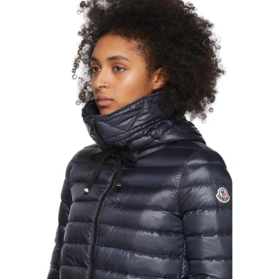 Shop Moncler Navy Down Rubis Coat In 778 Navy