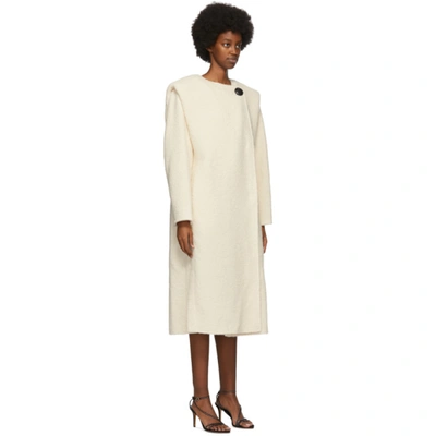 Shop Isabel Marant Off-white Gelton Coat In 23ec Ecru