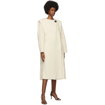 Shop Isabel Marant Off-white Gelton Coat In 23ec Ecru