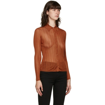 Shop Rag & Bone Orange Pacey Cardigan In 220 Rust