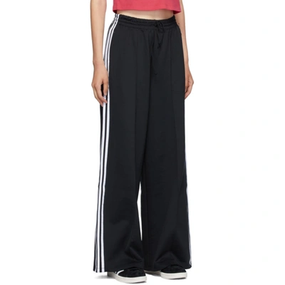 Shop Adidas Originals Black Primeblue Wide-leg Lounge Pants