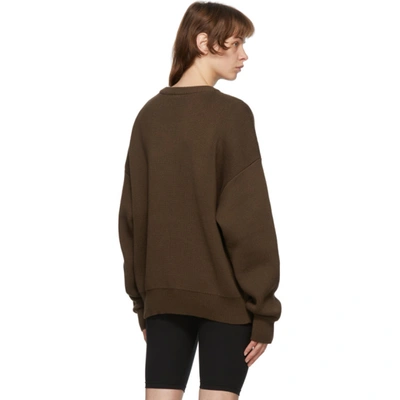 Shop Essentials Ssense Exclusive Brown Logo Sweater In Rain Drum