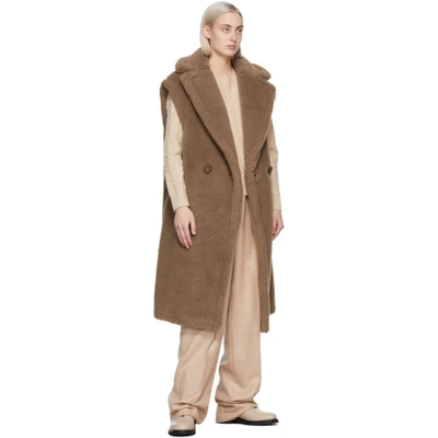 Shop Max Mara Tan Wool & Silk Alce Vest In 001 Camel