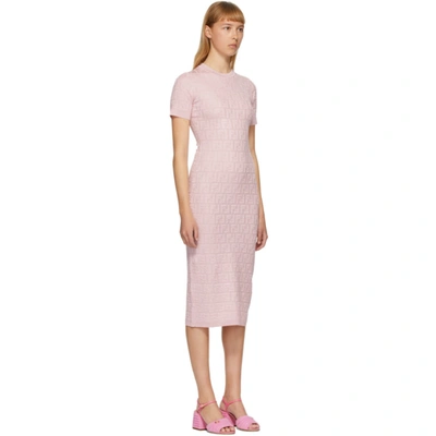 Shop Fendi Pink 'forever ' Dress In F052z Pink