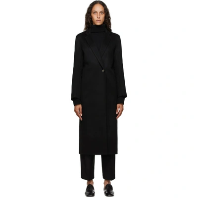 Shop Arch The Black Silk & Cashmere Coat