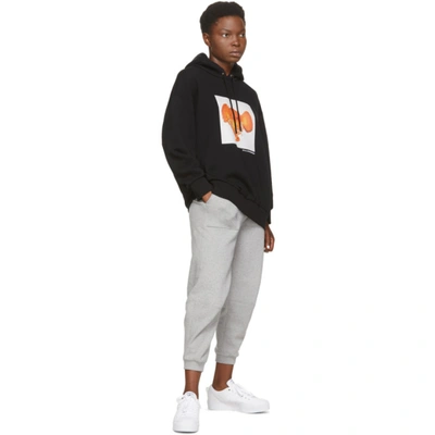 Shop Stella Mccartney Black Elephant Tangerine Hoodie In 1000 Black