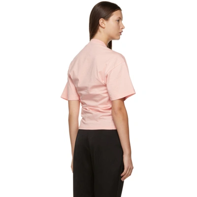 Shop Y/project Pink Ruched Corset T-shirt