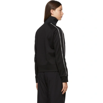 Shop Moncler Black Half Zip-up Sweatshirt In 999 Black