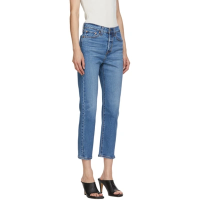 Shop Levi's Blue Wedgie Straight Jeans In Jive Sound