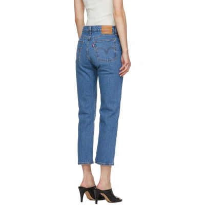 Shop Levi's Blue Wedgie Straight Jeans In Jive Sound