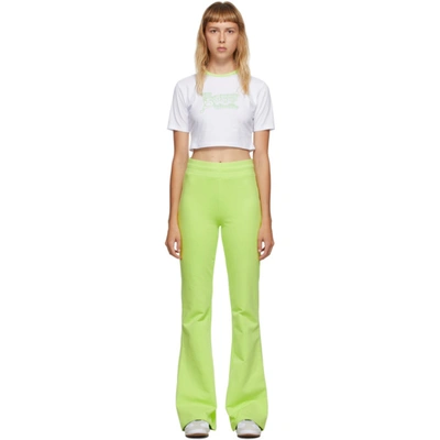 Shop Im Sorry By Petra Collins Ssense Exclusive White & Green Logo Cropped T-shirt